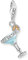 THOMAS SABO Charm-Anhänger blaues Cocktail-Glas aus hochwertigem 925er Sterlingsilber mit dreidimensionalem Margarita-Glas, detailreich gestaltet, Maße: 28 x 12 mm,1930-041-7