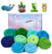 Deudy 10 Farben 15 Gramm Filzwolle Märchenwolle, Schafschurwolle zum Filzen, Roving Filzen für Nadelfilzen Starter Set DIY Handwerk Kreationen (Frühling)