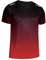 Weardear Sport Tshirts Herren Funktionsshirt Sportshirt Kurzarm Fitnessshirt Trainingsshirt Farbverlauf Sport Muskelshirt Herren Rot L