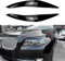 DEHIWI 2 STÜCK Auto Scheinwerfer Augenbrauen Abdeckung Augenlider Aufkleber Trim Kompatibel für BMW 5 Series F10 F11 2011-2014, Scheinwerferblenden,1 Black