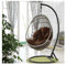 Schaukelstuhl-Kissen für Garten, Terrasse, Rattan-Schaukelstuhl, eiförmiges Hängemattenstuhl-Kissen für Outdoor/Innen-Möbeldekoration, Eierstuhl mit weichem Kissen für Komfort und Stil