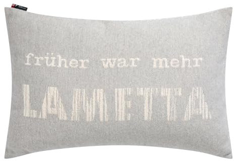 David Fussenegger Kissenhülle Früher war mehr Lametta 40x60cm Kissenbezug X-Mas aus Recycling-Baumwolle nachhaltig produziert ÖkoTex100 GRS Made in Austria Farbe Filz