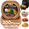 300 Piezas Papel para Freidora de Aire 5-8L, 20-24CM Papel Air Fryer Cuadrado, Papel Freidora Aire Desechable Antiadherente para Horno Microondas, Perfecto para COSORI Cecotec 5,5 6L
