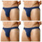 Casey Kevin Homme Slips Sexy Chic Sportif Respirant sous-Vêtement Confort Micro Underwear Taille Basse Slip Lot de 4