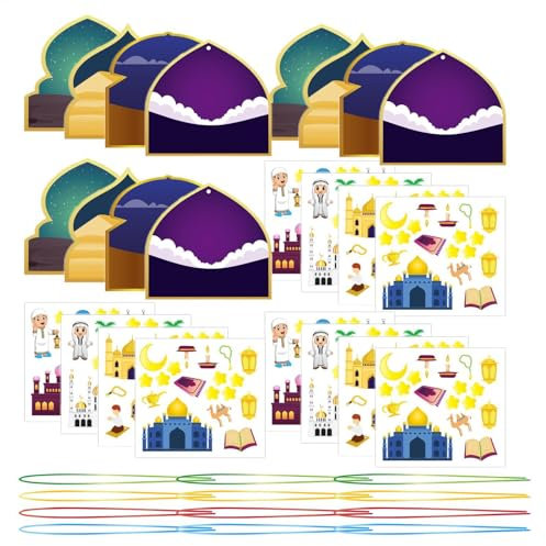 Easter Resurrection Sticker für Kinder, Christian Scene Sticker für Sunday School, Jesus Easter Sticker für Handwerk, Easter Ornamente für Kinder, religiöse Osteraktivitäten für Kinder