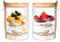 DYUEE Overnight Oats Containers 16Oz Overnight Oats Jars with Wooden Lids and Spoon Glass Food Storage Container Glass Jars Sugar Coffee Containers for Oatmeal Chia Pudding Yogurt Salad Cereal (2)