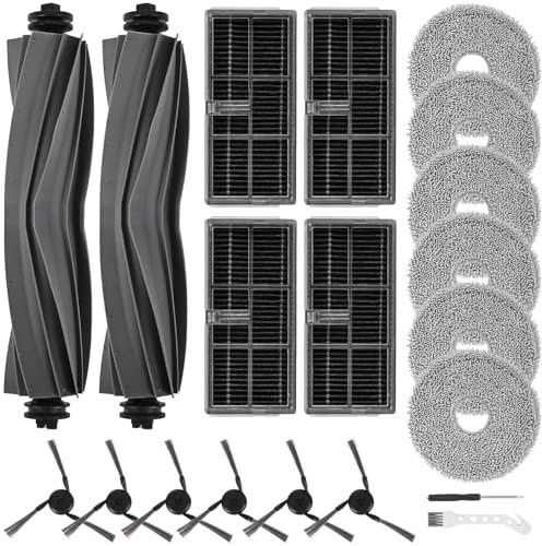 Zubehör für Dreame X40 Ultra Complete/X40 Master/L40 Ultra Saugroboter, Ersatzteile-Set mit 2 Hauptbürsten, 4 Filtern, 6 Wischtüchern, 6 Seitenbürsten, Reinigungsbürste und Schraubendreher