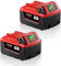 18V 5.0Ah Li-Ion Battery Replacement for Milwaukee 48-11-2401 Batteries 48-11-1890 48-11-1880 48-11-1852 48-11-1850 48-11-1840 Cordless Power Tools (2-Pack)