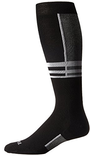 thorlos womens S1tou Ultra Thin Liner Over the Calf Skiing Socks, Powder White, Small US