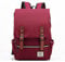 XibeiTrade Vintage Rucksack Herren Damen Unisex School Student Oxford Laptop Rucksack Retro Rucksäcke Schulrucksack Weinrot