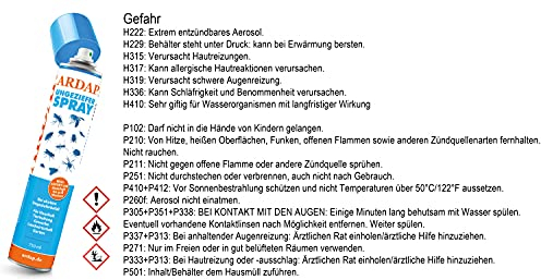 Quiko 1 x 750 ml Ardap Ungezieferspray Langzeitwirkung + Microfasertuch