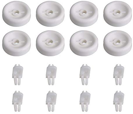 BQLZR Dishwasher Lower Front Rack Roller Axle Kit Replacement for Pack of 8