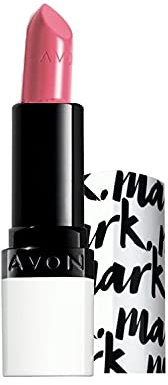 Avon Mark puckered pink lipstick
