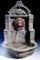 Casa Padrino Barock Mini Wandbrunnen Löwe Grau H. 31 cm - Gartenbrunnen im Barockstil