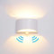 Elitlife LED Wandleuchte mit Bewegungsmelder Innen Up Down Warmweiß, 7W Wandlampe Innen Aluminium Innenleuchte Wandbeleuchtung für Wohnzimmer Schlafzimmer Flur Treppenhaus Bad[Energieklasse A++]-