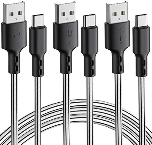 SCHITEC USB C Charging Cable, 3 Pack 3 m TPE USB C Cable Quick Charging Cable USB Type C Data Cable for Samsung Galaxy S10 S9 S8 Plus 8 LG G5 G6 Google Pixel XL Huawei Mate 10 USB-C Devices