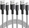 SCHITEC Cavo USB C 3m [3 Pezzi] Cavo USB Type-C TPE Cavo Tipo C Rapida Compatibile con Samsung Galaxy S10/S9/S8,Note 8,Huawei P30 P20 P10 P9 Mate20,OnePlus,Honor,LG,Nexus,Xiaomi (Blanco)