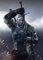 Displate Witcher 3 Metal Poster The Witcher Poster Witcher 3 Poster The Witcher Merchandise Magnet-Montage - Witcher 3 - Wild Hunt Characters - Geralt Sword - 32x45cm