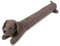 SANFERGE Zugluftstopper für Hunde unter der Tür, strapazierfähig, 1.4 kg, 86.4 cm, dekorativer Stoff, Tür-Zugluftstopper, Tierwetterabisolierung, schalldicht, energiesparend, Braun kariert