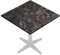 GGMMÖBEL COMPACT | Esstisch HPL Tischplatte | 68 x 68 cm | Cappuccino-Marmor | Perfekt für klappbare Gartentisch, Esstisch | Outdoor | Restaurant, Cafe, Bar