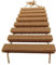Scaletta da Parete per Gatti Con Gabbia in Sisal Corda per Arrampicata (Scala in Sisal Completa di 50 cm)