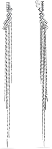 JETTE Damen-Ohrhänger 925er Silber 68 Zirkonia One Size 88600959