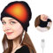 YJZQ 2-In-1USB Beheizte Strickmütze Damen Beanie Mütze Herren Wintermütze Wiederaufladbare USB Winter Warme Fliegermütze Kappe zum Camping Joggen Radfahren Skifahren und Geschenke für Männer Frauen