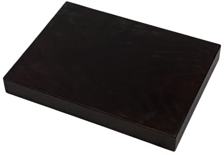 Peanas madera recta. Madera maciza. Acabado Nogal oscuro mate. Varias medidas (25 * 18 * 3)