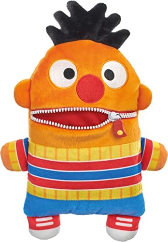 Schmidt Spiele 42546 Sorgenfresser, Ernie aus der Sesamstrasse, Plüschfigur, 30 cm