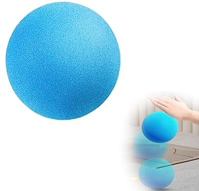 LUCKKY Silent Basketball, Uncoated High-Density Foam Ball with Mute, Unbeschichteter Schaumstoffball, Trainings Basketbal, Indoor &Outdoor Sponge Ball Playground Ball Dodge Ball (18CM, Blau)