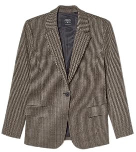 Veste Blazer Zoyagi à Motif Pied de Poule