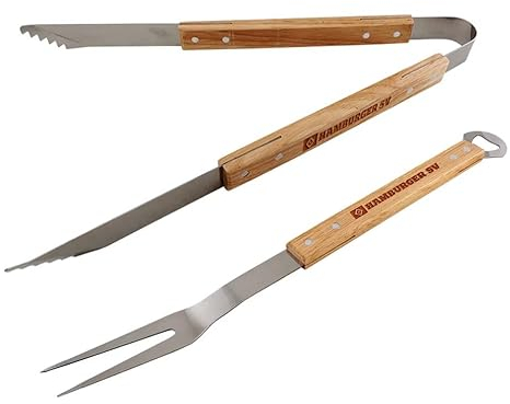 Hamburger SV HSV Grillbesteck 2-er Set Grillzange Grillgabel