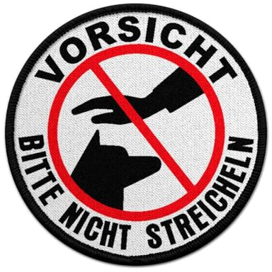 Copytec Patch Hund Bitte Nicht streicheln Hundegeschirr Brustgeschirr Vorsicht #39775