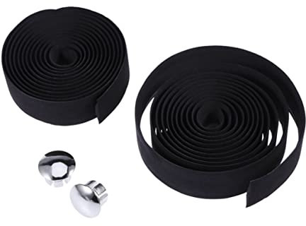 Kisangel 1 Paire Ruban Guidon Liège: Ruban De Guidon AntidéRapant Pour VéLo Route, Antidérapant Noir pour Vélo Route VTT Adhésif Autocollant Confortable‌