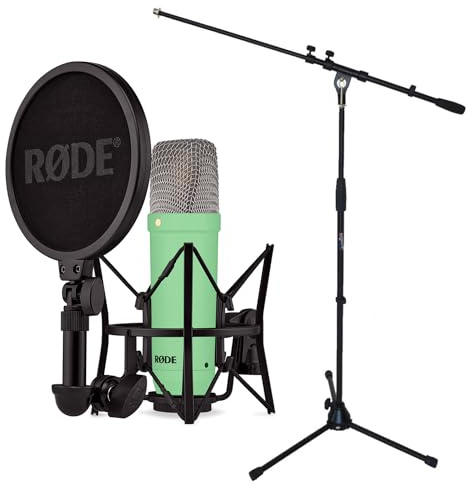 Rode NT1 Signature Green Studio-Mikrofon Grün + keepdrum Mikrofonständer