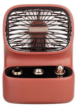 JCAKES Spray small fan retro usb charging small fan desktop cooling fan portable rechargeable small fan