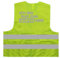 Ich Bin nur zum Saufen Hier - JGA 2024 Junggessellenabschied Warnweste BZW. Signalweste mit reflektierendem Aufdruck - Größe XXL / 3XL, gelb