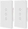 Interruttore della luce Intelligente ZigBee, Controllo Vocale Funziona con Alexa e Google Home, Timer e Condivisione Dispositivo, È necessario il filo di neutro, Necessità di un hub zigbee,3 way(2PCS)
