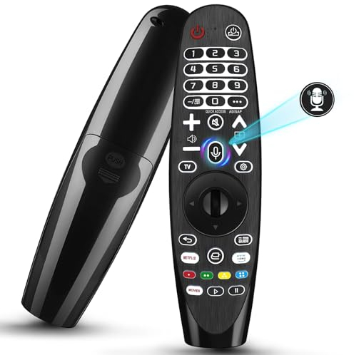 Hintergrundbeleuchtung Sprachfernbedienung für LG 2017-2023 Smart TV, Ersatz für Original Magic Fernbedienung MR650A MR18BA MR19BA MR20GA AKB75855501
