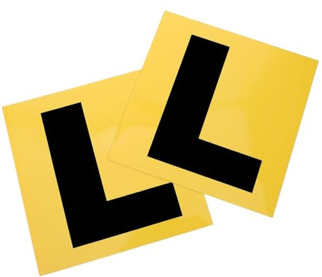MOLUCKFU 2 Uds Pegatinas De Coche Pegatina Magnética Placas L para Coche Nueva Pegatina De Conductor para Coche Pegatina De L Placas Magnéticas L L para Coche Señal De