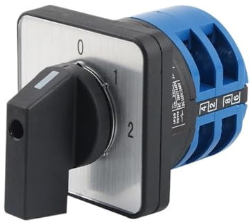 LW26-32/2 Changeover 0-2 Positions 32A Universal 2 Poles Electric Battery Car Dual Power Rotary Cam Switch 1Pcs(012)