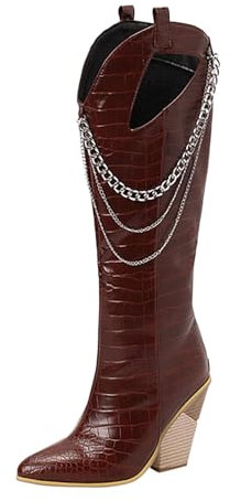 WKAYsIV Stivaletto-Donna-Nero Stivali Corti da Donna in Tinta Unita Stile Britannico con Zip Laterale a Punta con Tacco e alla Offerta Scarpe Stivali Uomo Pelle 39 53.99