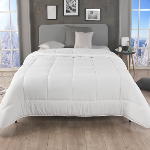 MALIKA Bettdecke 200x200 - Kuschelige Steppbettdecke für alle Jahreszeiten, Steppdecke, Zudecke, Kassettenbett, Schlafdecke - Ideal für erholsamen Schlaf