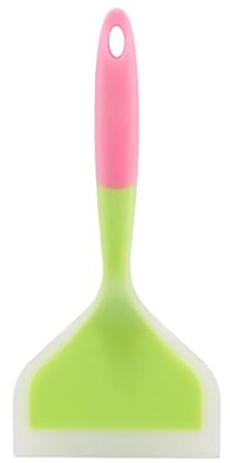Silicone Spatula Silicone Jade Baked Pancakes, Fried Eggs, Non Stick Pan, High-Temperature Resistant Frying Spatula Spatula(Pink Green)