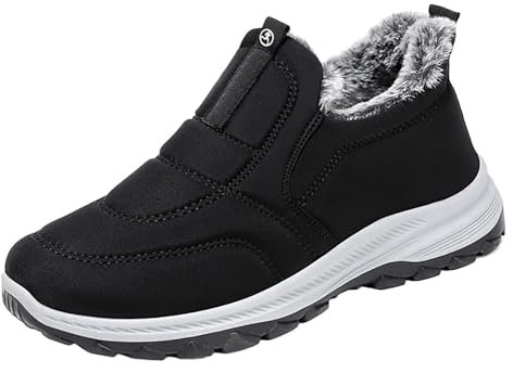 Generico Stivali Indianini Estivi Stivali Donna Dottor Stivali da neve da donna Sneakers casual alla Scarpe casual piatte traspiranti Stivali da donna caldi Stivali Donna Tacco Basso (Black, 41)