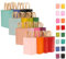 Gcardist Große 32Pcs Kraftbeutel Mit Griffen 33x26x13cm Geschenktaschen 16 Verschiedene Senior Farbe Taschen Mehrfachverwendung (13x10x5Inch, Große Größe)