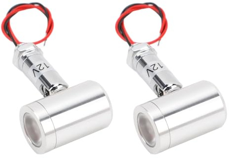 2 Stück Kleiner Strahler, Mini-LED-Strahler, 12 V, 1 W Up-Lights, 30°-Winkel, Innen-Akzentstrahler mit Modernem Design für Raumdekorationsbeleuchtung (Neutrales Licht)
