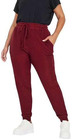 Yours Curve Green Soft Touch Joggers - Women's - Plus Size Curve