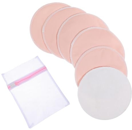 6 Stück Wiederverwendbare Stilleinlagen Waschbare Stilleinlagen 4-lagige Nursing Pads Super Saugfähig Hypoallergene Brustpads Natürliche Atmungsaktiv & Umweltfreundlich mit Wäschenetz