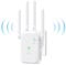 2025 Newest WiFi Extender Booster, 300Mbps Single Band 2.4GHz WiFi Booster, 4 Antenna Internet Booster, WiFi Extender/AP Mode, Compatible with All Internet Boxes